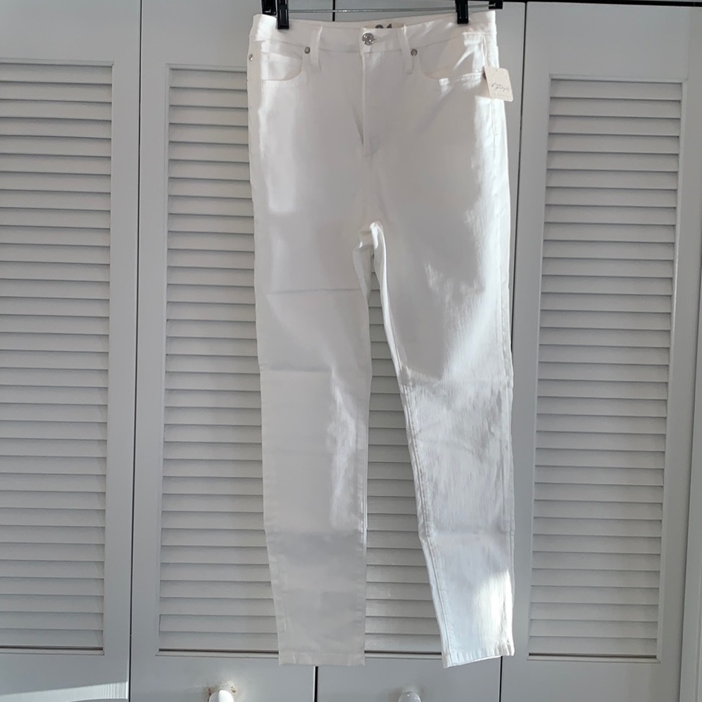 Free People Montana Lily White Denim Skinny Jeans Women’s Classic NWT Size 31 - Picture 2 of 10